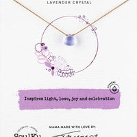 Lavender Crystal Soul Shine Necklace for Celebration