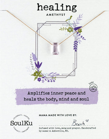 SoulKu - Amethyst Refined Necklace for Healing