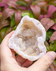 SoulKu - Druzy White Agate Geode for Inner Harmony
