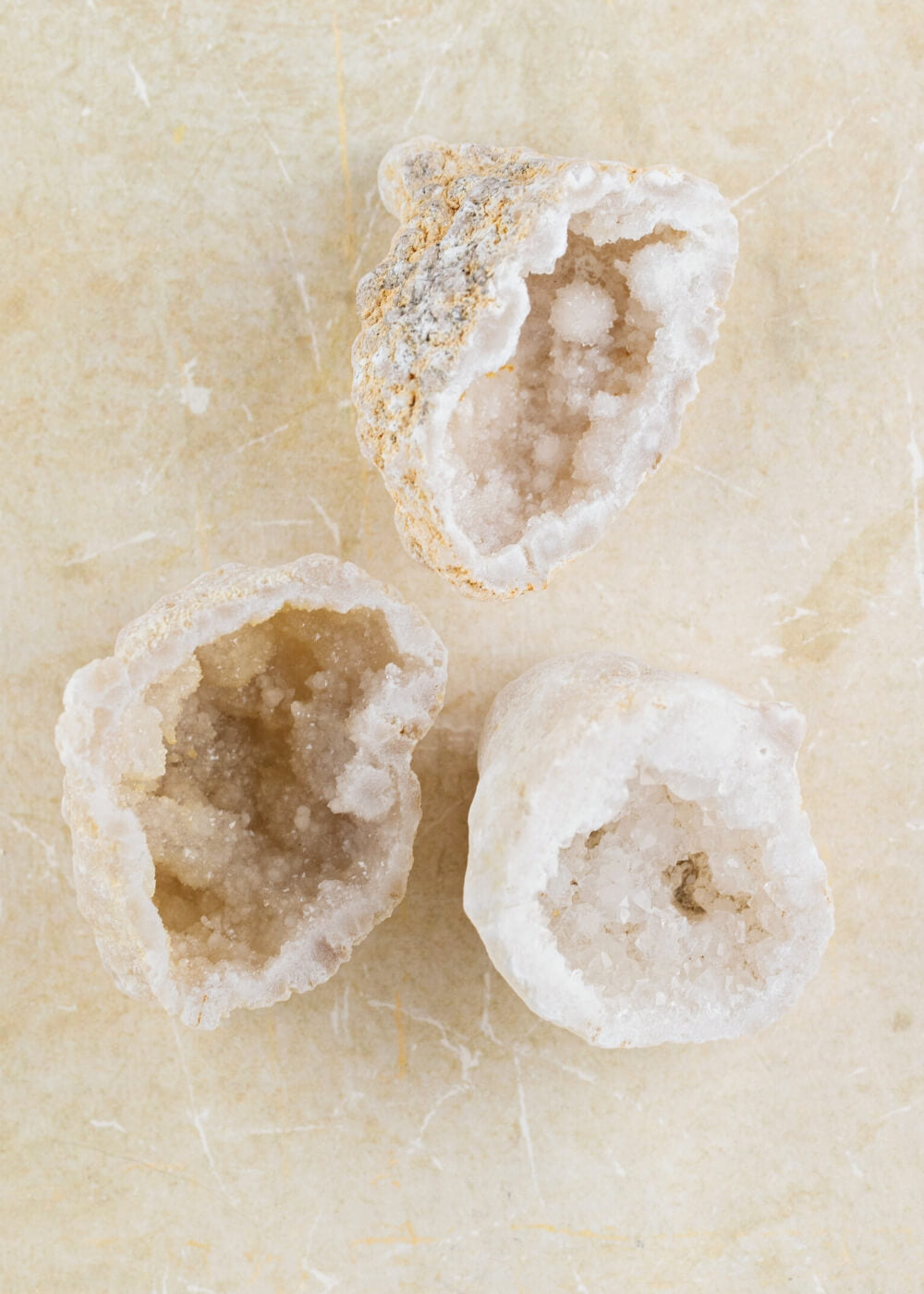 SoulKu - Druzy White Agate Geode for Inner Harmony