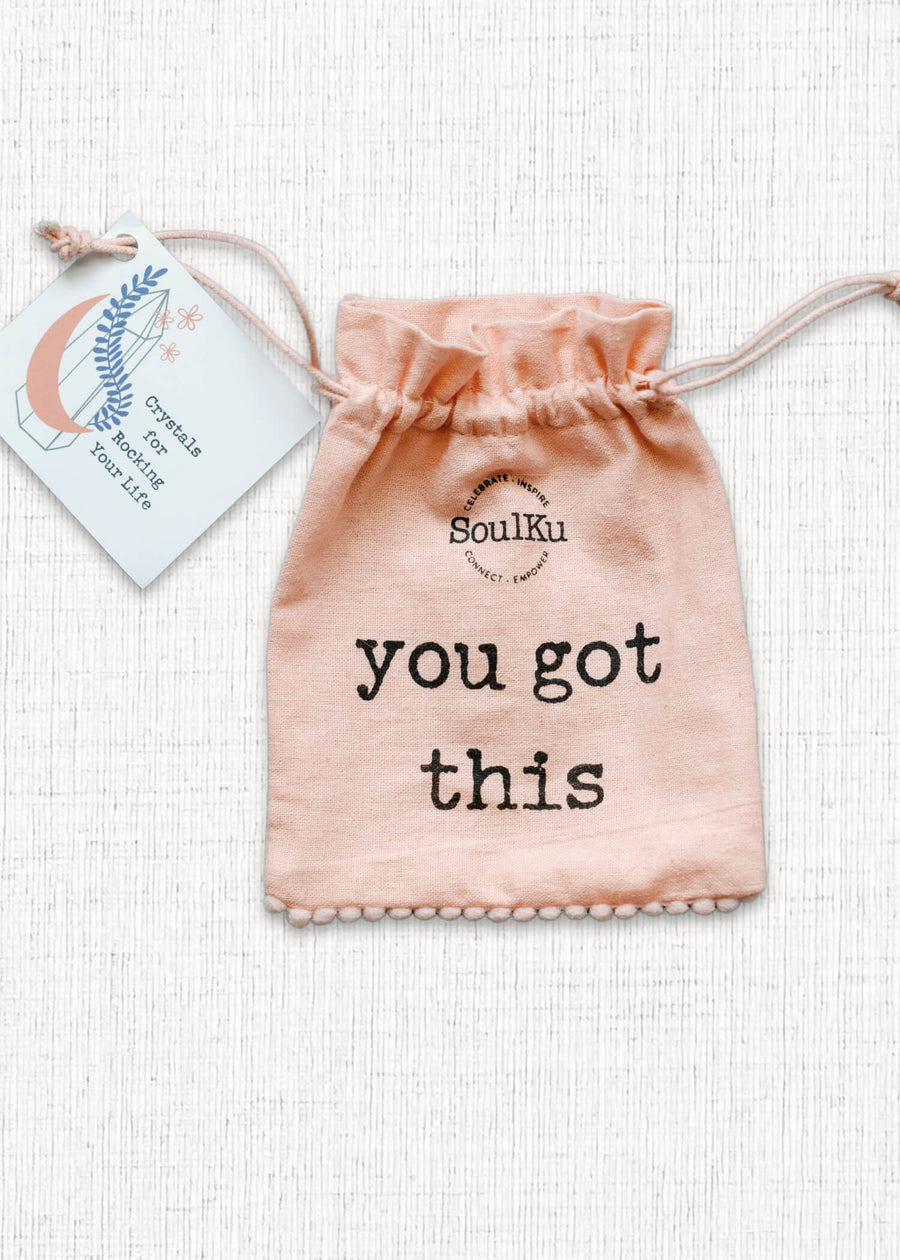 You Got This Gemstone Pouch
