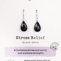 Black Onyx Soul-Full of Light Earrings for Stress Relief